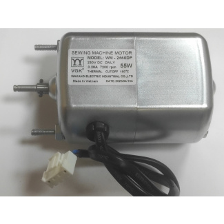 Мотор (электродвигатель без шкива) VGK (model WM-2660DP; 55W/220V/R.P.M.7200) для бытовых швейных машин Singer и других купить по низкой цене