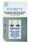 Иглы Schmetz двойные стрейч № 75/4.0, 2 шт. Иглы Schmetz двойные стрейч № 75/4.0, 2 шт.